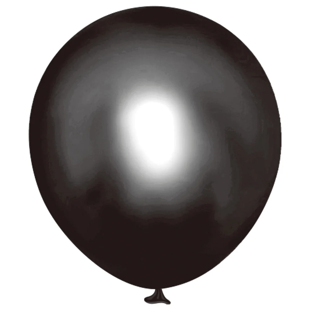 12inch latex balloon black 10ct.- no helium-$1.99 Latex balloon Black - Image 1