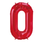 Number 0 foil balloon 34" - Image 8