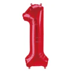 Number 1 foil balloon 34" - Image 8