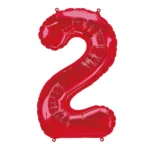 Number 2 foil balloon 34" - Image 6