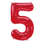 Number 5 foil balloon 34" - Image 6