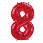 Number 8 foil balloon 34" - Image 6