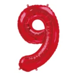 Number 9 foil balloon 34" - Image 6