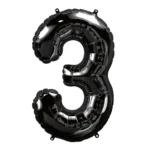 Number 3 foil balloon 34" - Image 2