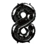 Number 8 foil balloon 34" - Image 2
