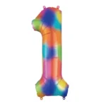 Number 1 foil balloon 34" - Image 7