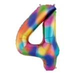 Number 4 foil balloon 34" - Image 5