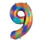 Number 9 foil balloon 34" - Image 5