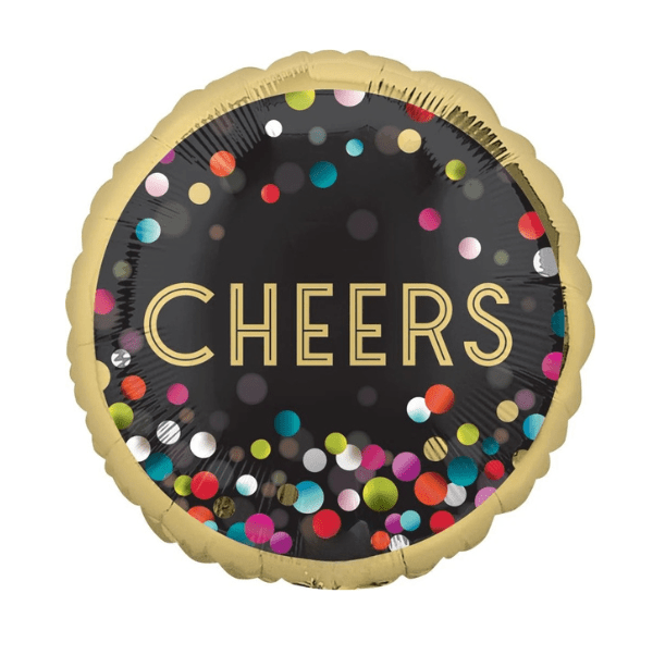 Anagram cheers foil balloon 18inch_$3.99 Cheers round foil balloon 18" - Image 1
