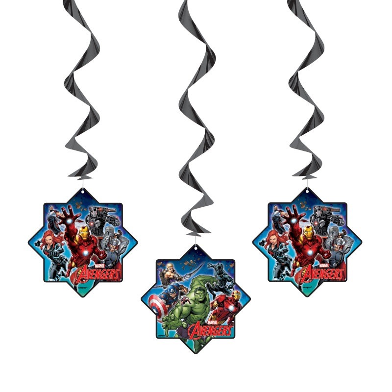 Avenger hanging swirl 3ct Avengers hanging swirls - Image 1