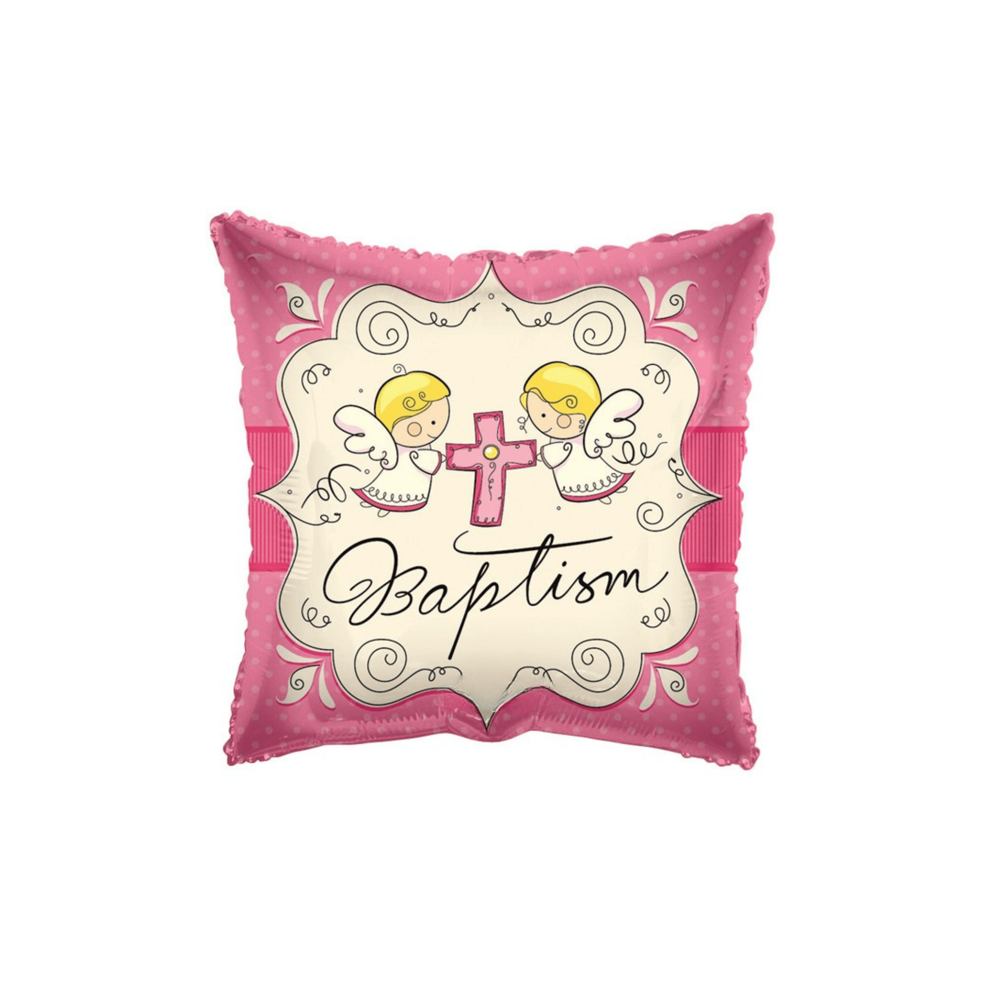 Baptism square foil balloon 18inch-$3.99 Baptism square foil balloon 18" - Image 1