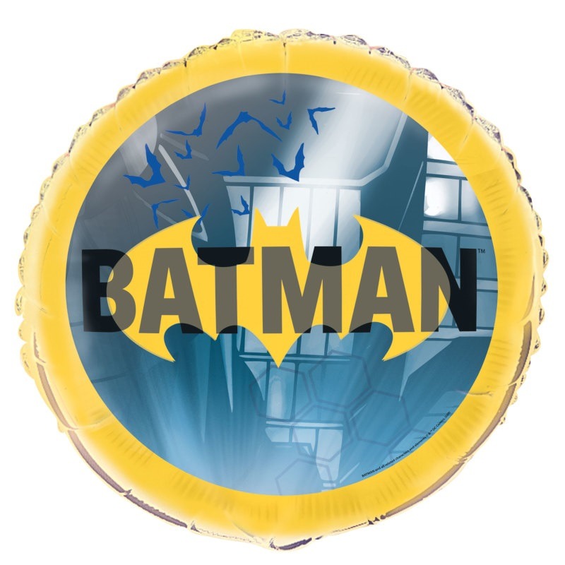 Batman round foil balloon 18in Batman round foil balloon 18" - Image 1