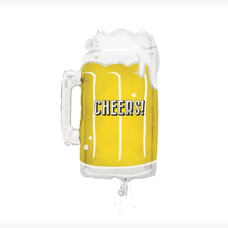 Beer mug foil balloon 21 inch-$7.49 Beer mug foil balloon 21" - Image 1