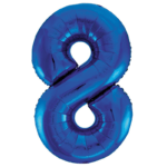 Number 8 foil balloon 34"