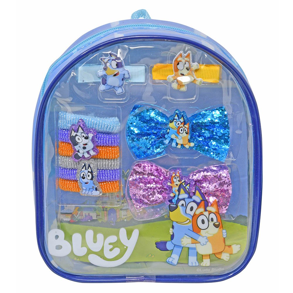 Bluey hair accessory backpack 7inch Bluey hair set back pack - Image 1