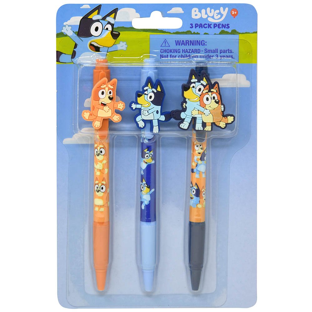 Bluey pens 3pc Bluey pens 3ct. - Image 1