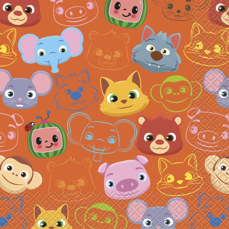 Cocomelon big napkin 16ct Coco melon big napkin - Image 1