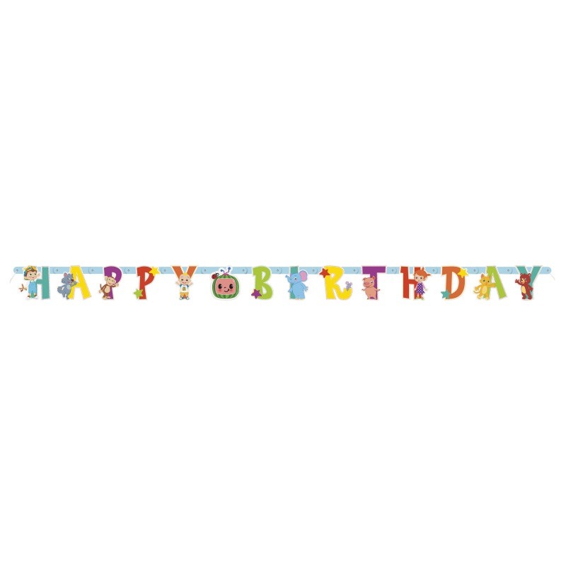 Cocomelon happy birthday banner 6ft Coco melon banner 6ft. - Image 1
