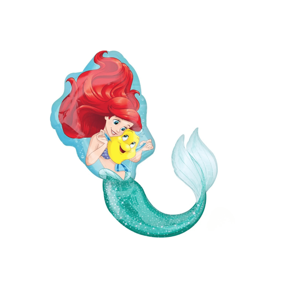 Disney princess mermaid shaped 34in foil balloon-14.99 Disney princess foil balloon - Image 1