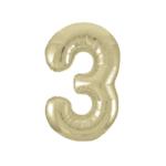 Number 3 foil balloon 34" - Image 3