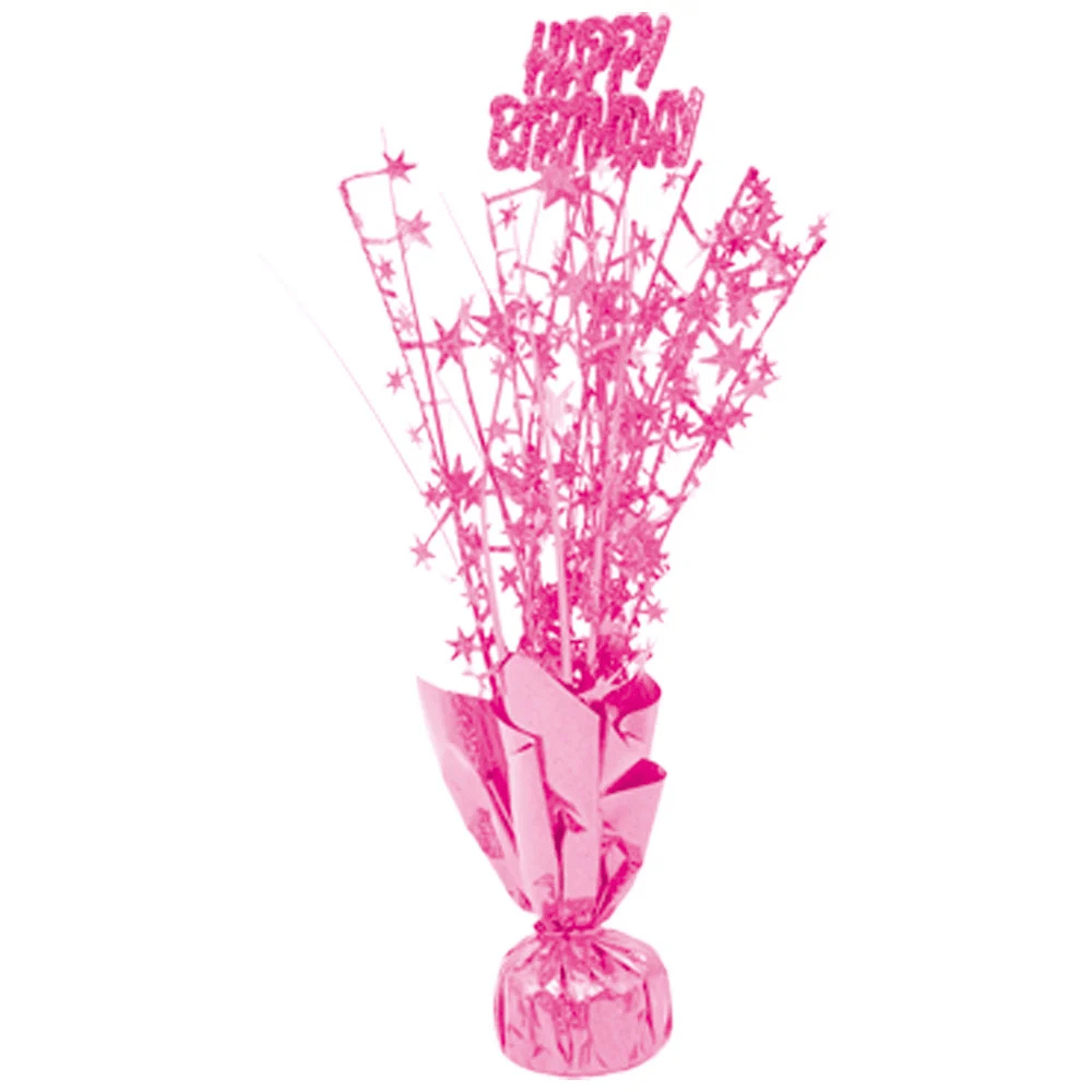 Happy birthday balloon weight light pink Happy birthday balloon weight light pink - Image 1
