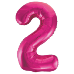 Number 2 foil balloon 34" - Image 4