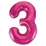 Number 3 foil balloon 34" - Image 4