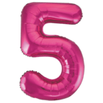 Number 5 foil balloon 34" - Image 4