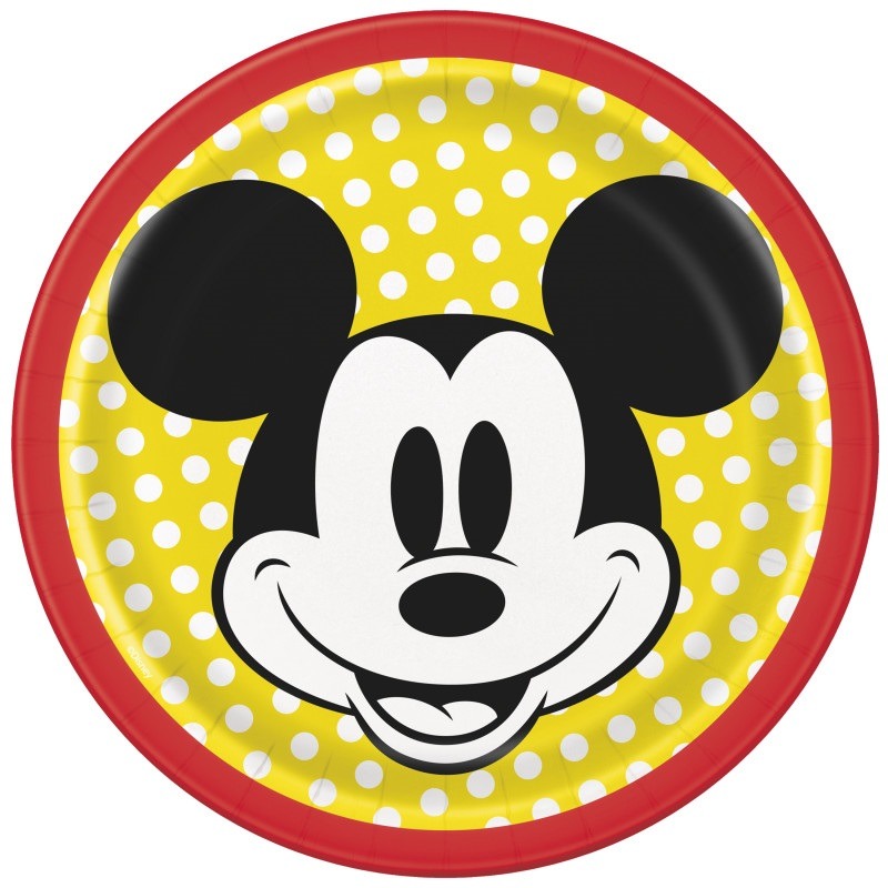 Mickey mouse 6in round plate 8ct Mickey mouse paper plate - Image 1