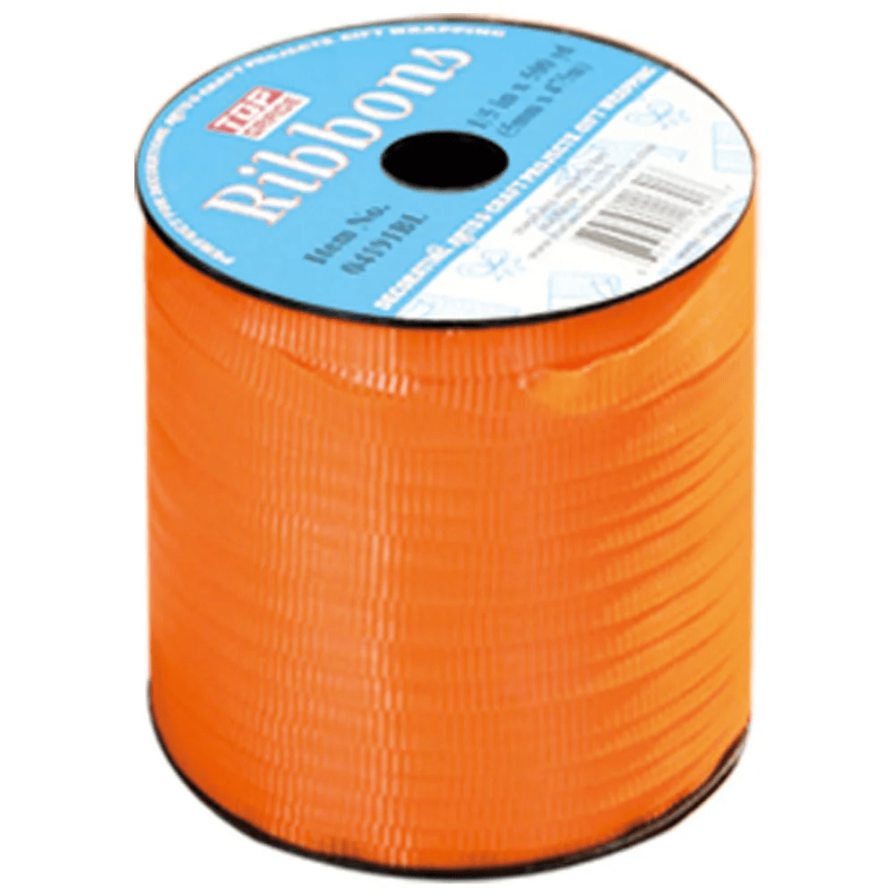 Ribbon orange 500yd Balloon ribbon orange 500yds - Image 1