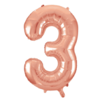 Number 3 foil balloon 34" - Image 7