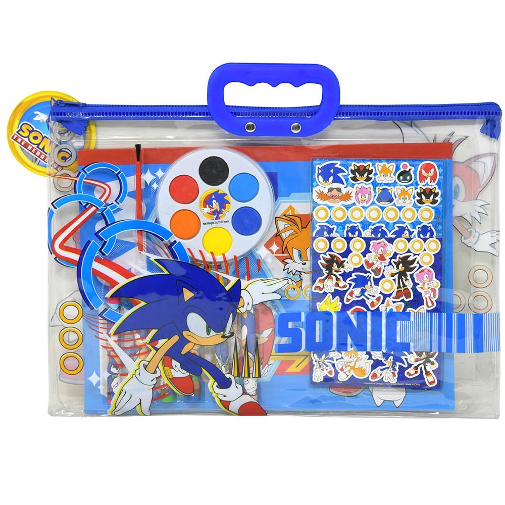 Sonic tote set 12pc Sonic stationery tote bag - Image 1