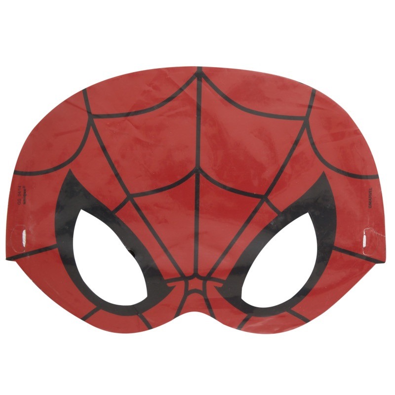 Spider man paper mask 8ct Spiderman mask - Image 1