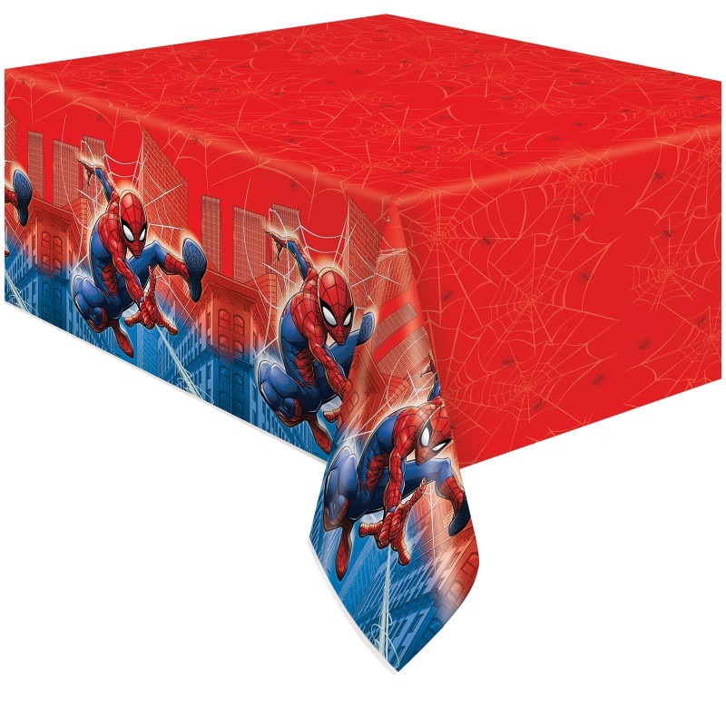 Spiderman plastic table cover 54in X 84in Spiderman table cover - Image 1