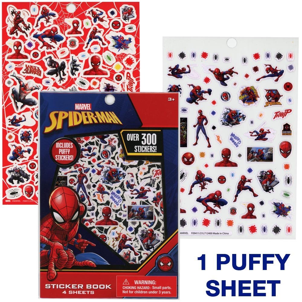 Spiderman puffy stickers 300ct-2.99 Spider man puffy sticker - Image 1