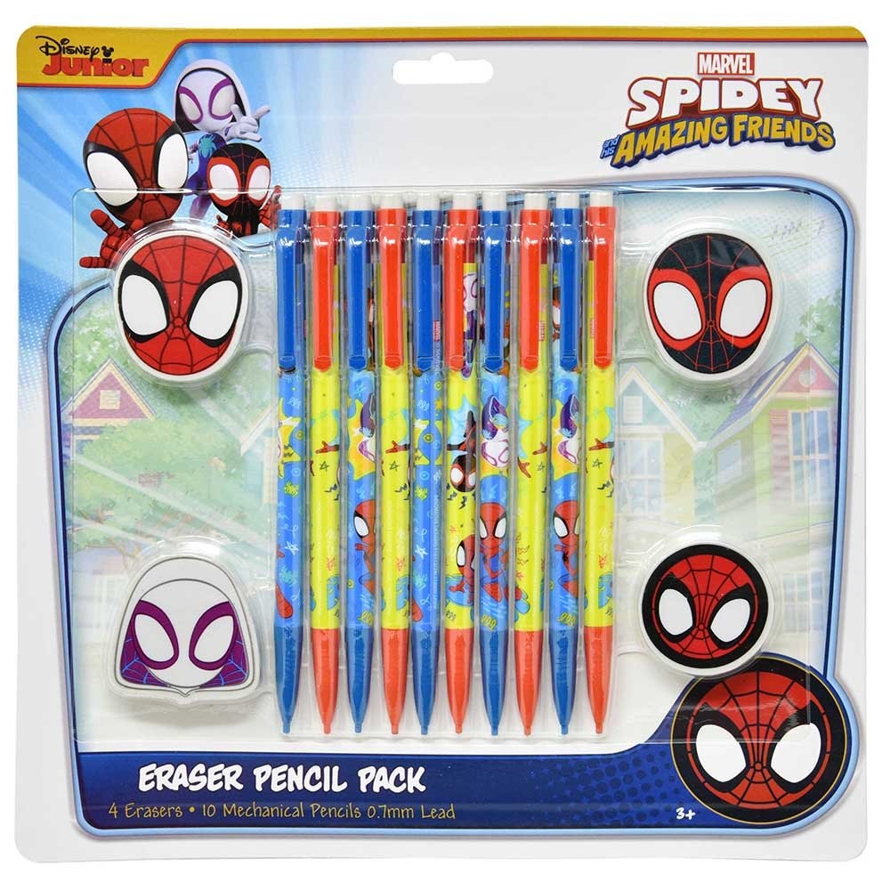 Spidey eraser and pencil set-9.99 Spidey pencil-eraser set - Image 1
