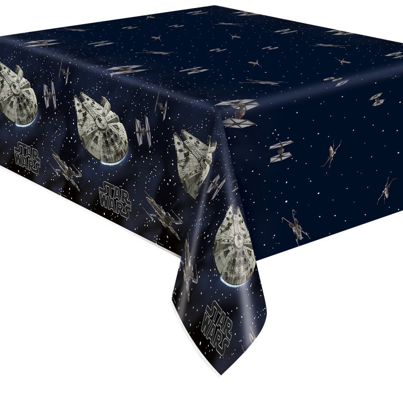 Starwars plastic table cover 54in X 84in Star wars table cover - Image 1