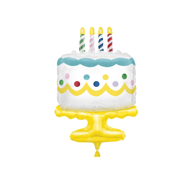 birthday cake foil balloon 25 inch-$7.99 Birthday cake foil balloon 25" - Image 1