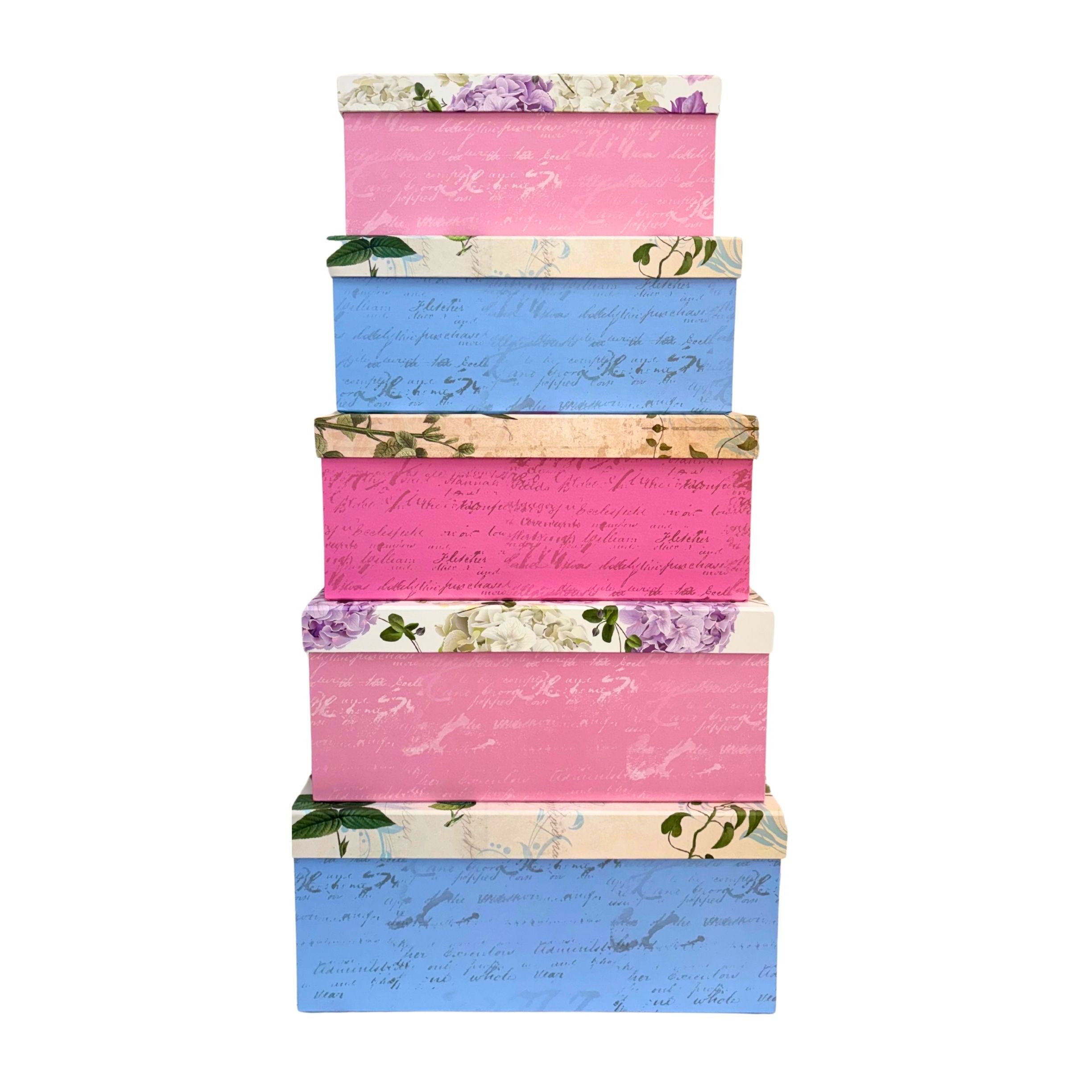 10084 Floral gift box set of 5 - Image 1