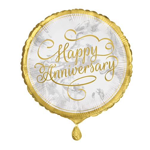 4.99 Happy anniversary foil balloon 18" - Image 1