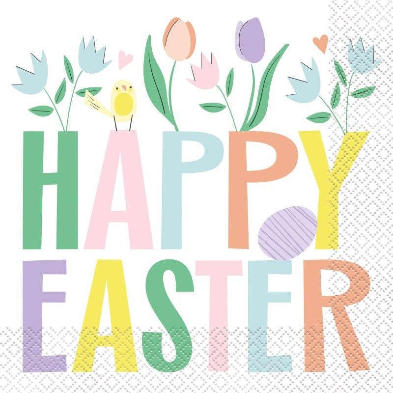 74535599_182 Happy easter big napkins - Image 1