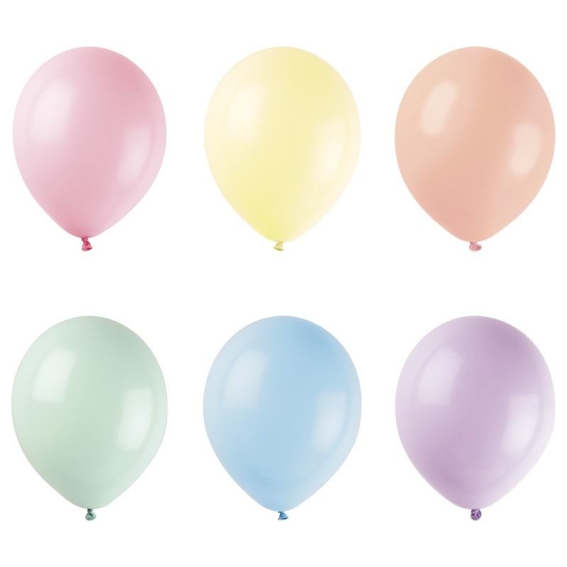 79281367_341 Assorted pastel color latex balloons 50ct. 12" - Image 1