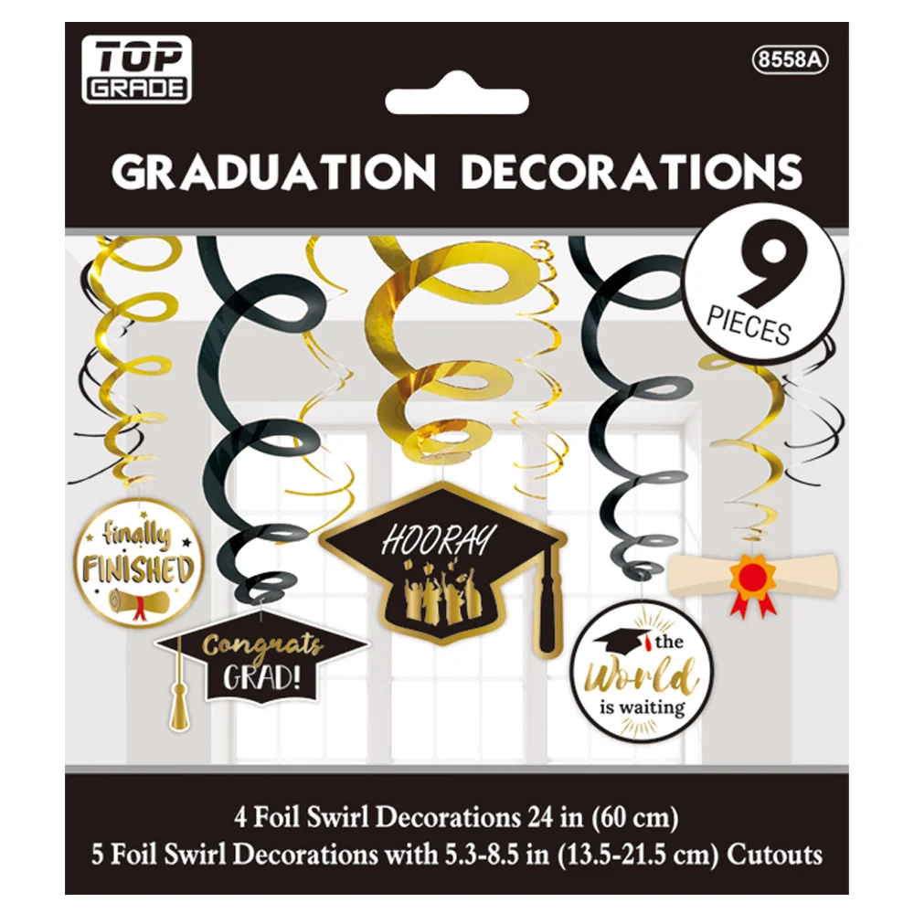 8558a_lg Graduation hanging swirl 9ct. - Image 1