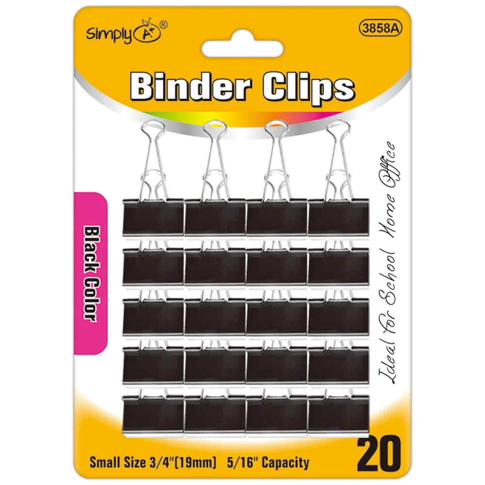 Binder clip black small 20ct-2.39 Binder clip black small 20ct - Image 1