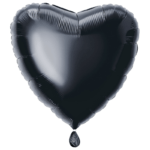Solid heart foil balloon 18" - Image 3