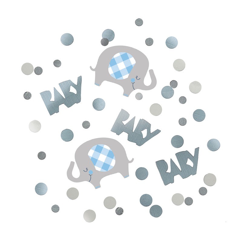 Blue elephant foil confetti 0.5oz2.99 Foil confetti 0.5oz. - Image 1