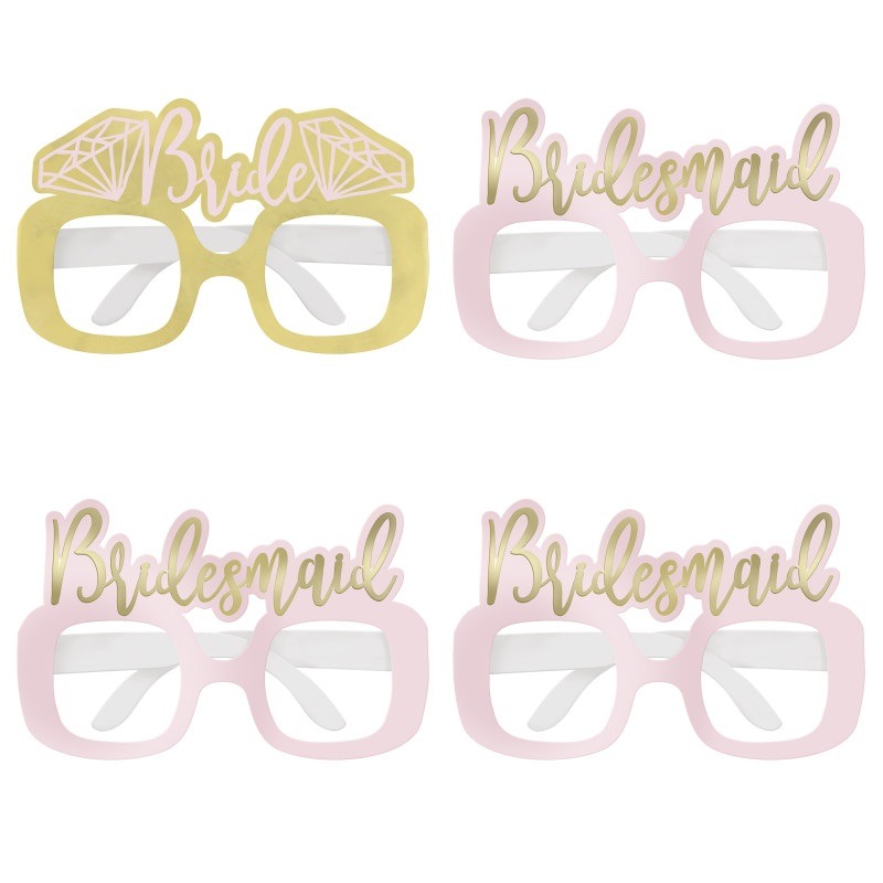 Bride novelty glasses 4ct.3.99 Bride novelty glasses 4ct. - Image 1