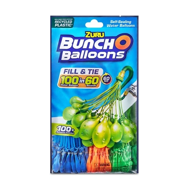Buncho balloon blue, orange, and lime green 100plus-11.99 Buncho balloon orange and lime 100ct. - Image 1