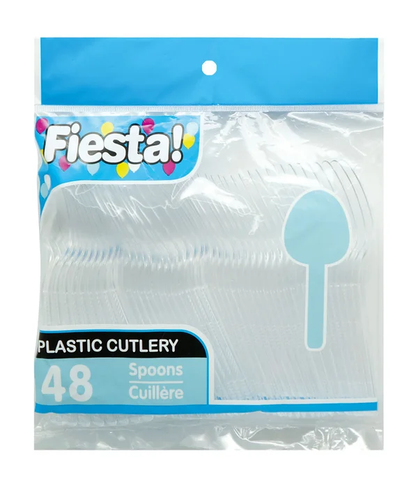 Clear plastic spoon 48ct Plastic spoon clear 48ct. - Image 1