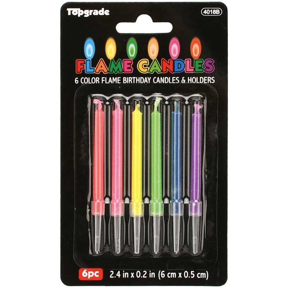 Color flame calndles 6ct.-1.25 Color flame candles 6ct. - Image 1